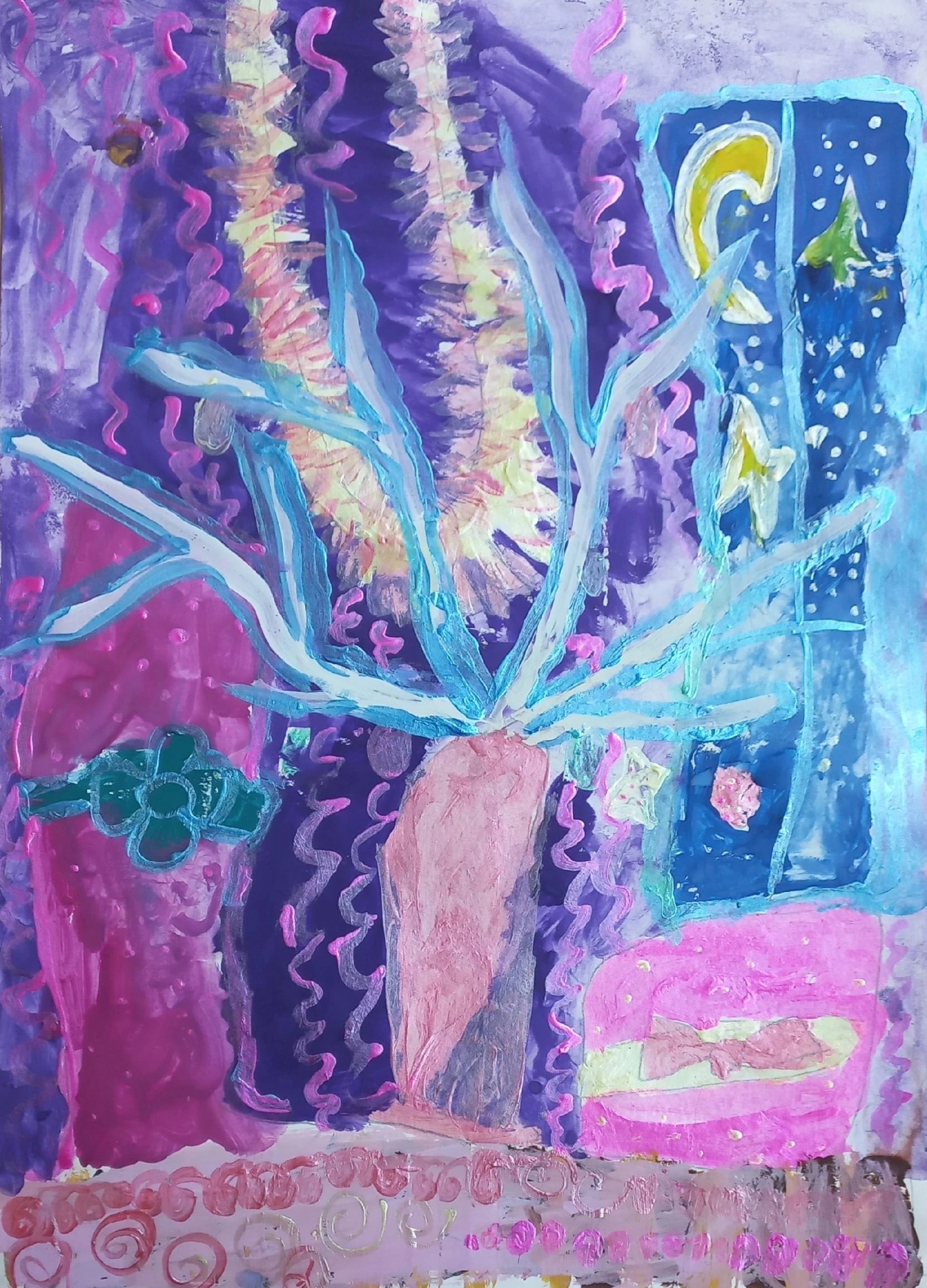 МУ Молодежный Центр "РОВЕСНИК" два часа назад Госорганизация В Молодёжном центре "Ровесник" открылась выставка "Зима в Подмосковье". В выставке приняли участие воспитанники в возрасте от 5 до 14 лет. Ребята на бумаге с помощью кистей, красок, карандашей, фломастеров и пастели  выразили свое представление о зиме, зимних развлечениях, прогулках и забавах.