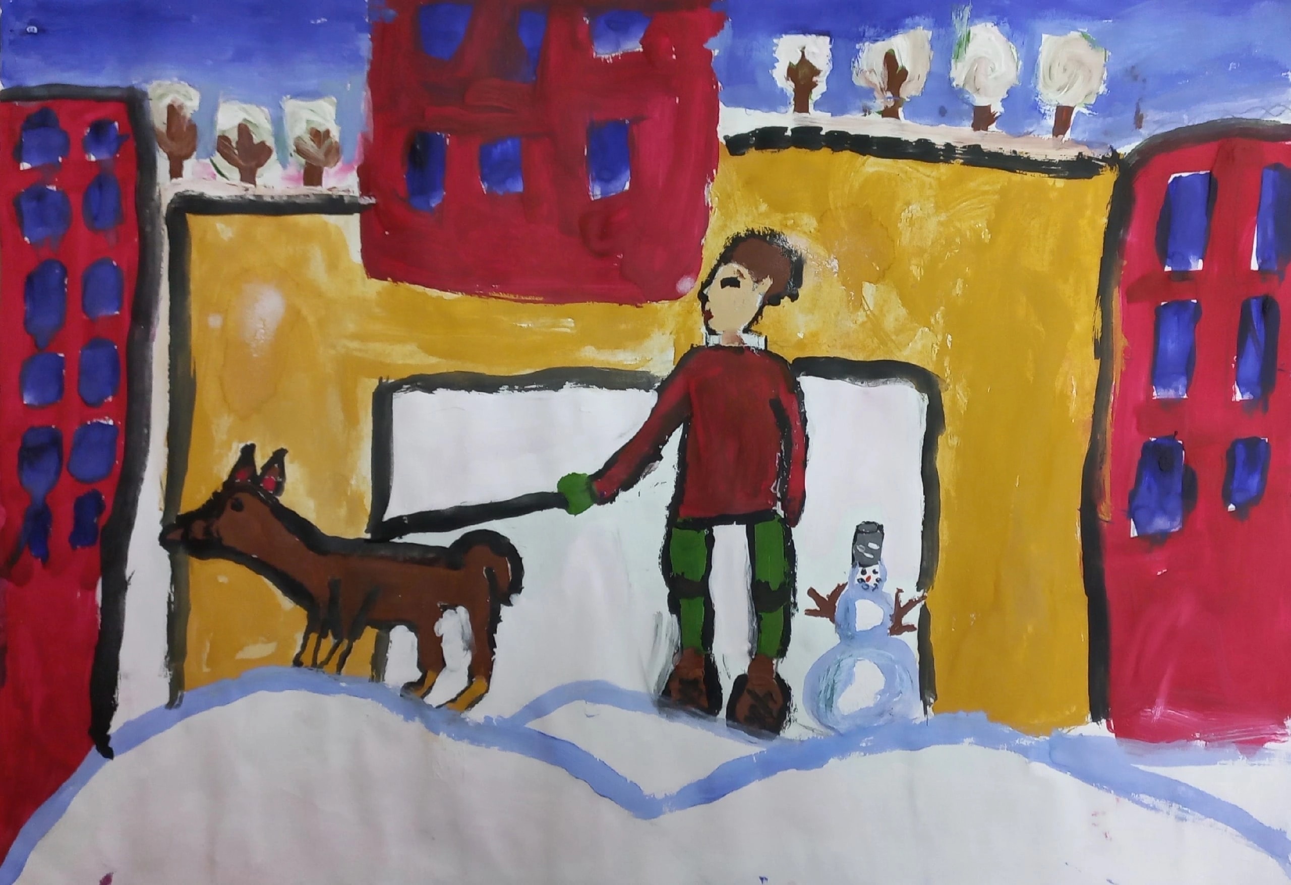 МУ Молодежный Центр "РОВЕСНИК" два часа назад Госорганизация В Молодёжном центре "Ровесник" открылась выставка "Зима в Подмосковье". В выставке приняли участие воспитанники в возрасте от 5 до 14 лет. Ребята на бумаге с помощью кистей, красок, карандашей, фломастеров и пастели  выразили свое представление о зиме, зимних развлечениях, прогулках и забавах.